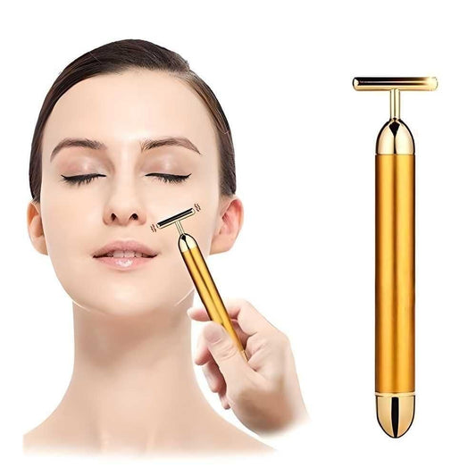 24K Gold Facial Roller for Natural Skin Firming