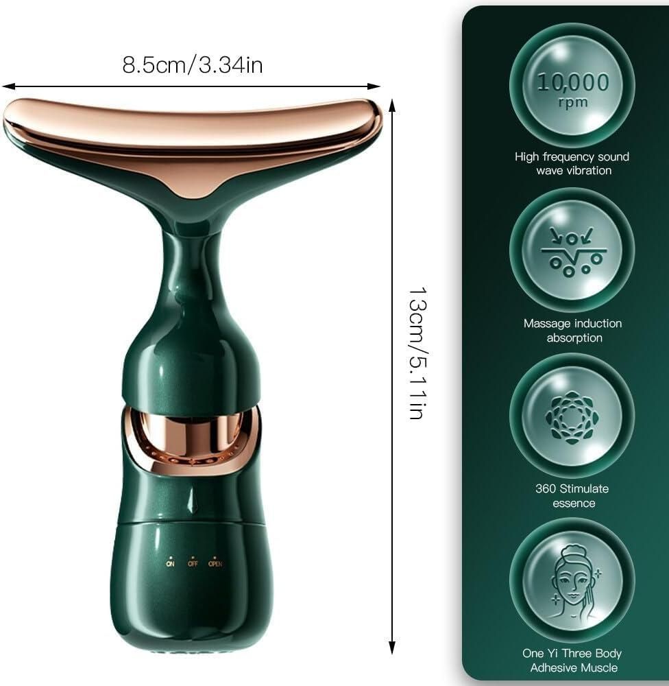 2-in-1 Facial Massager for Smooth, Youthful Skin