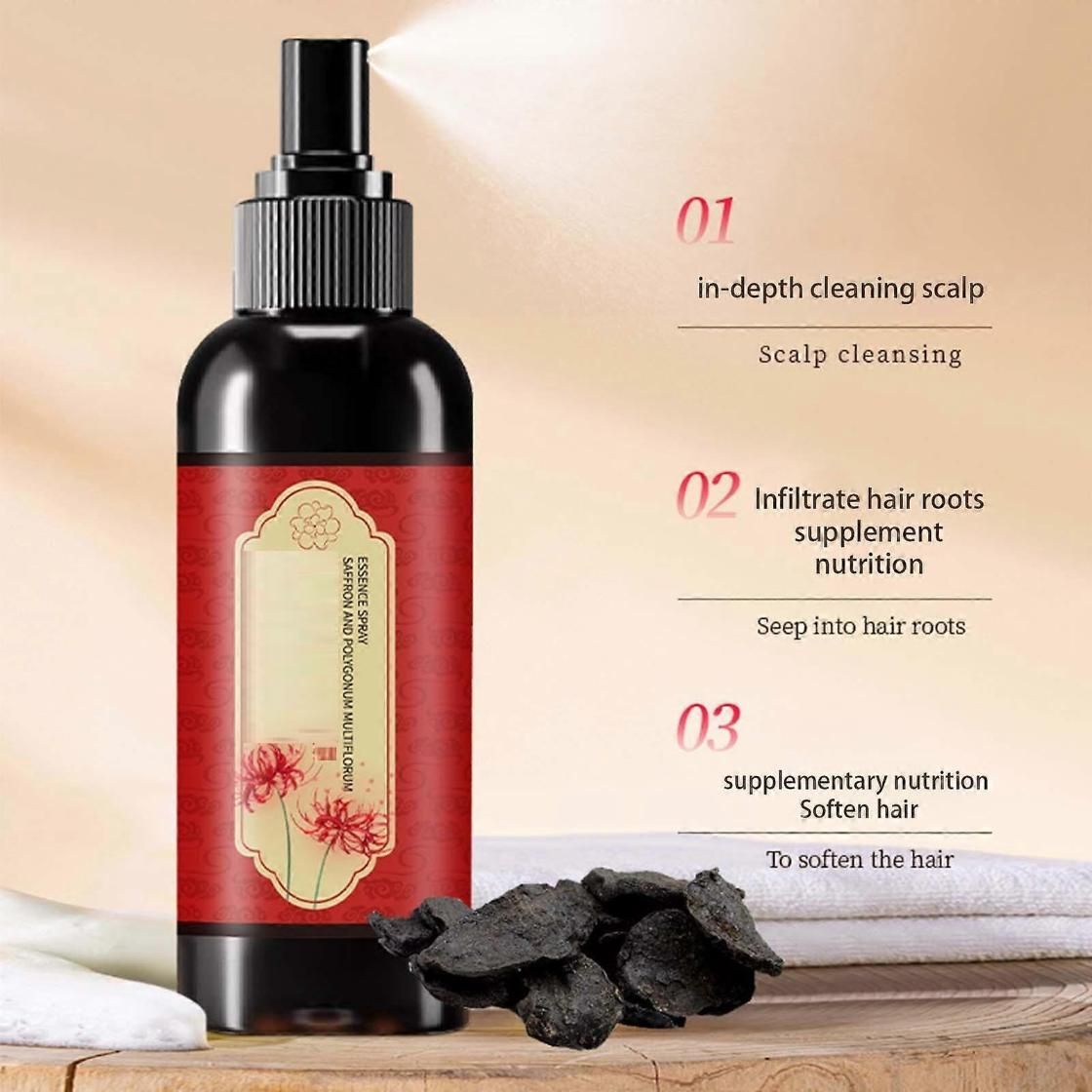 Ayurvedic Saffron Essence Hair Spray for Smooth & Shiny Hair – Pack of 2