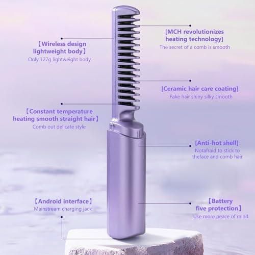 Wireless Hot Comb for Hassle-Free Hair Straightening