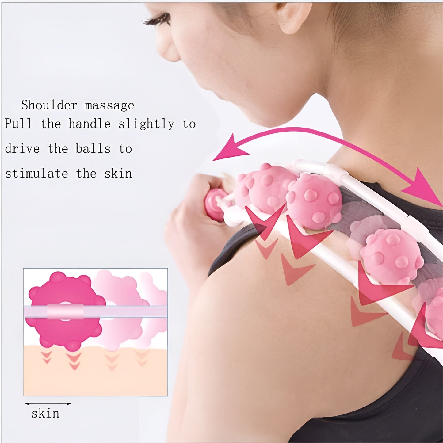 Portable Massage Roller Strap for Anytime Muscle Relief